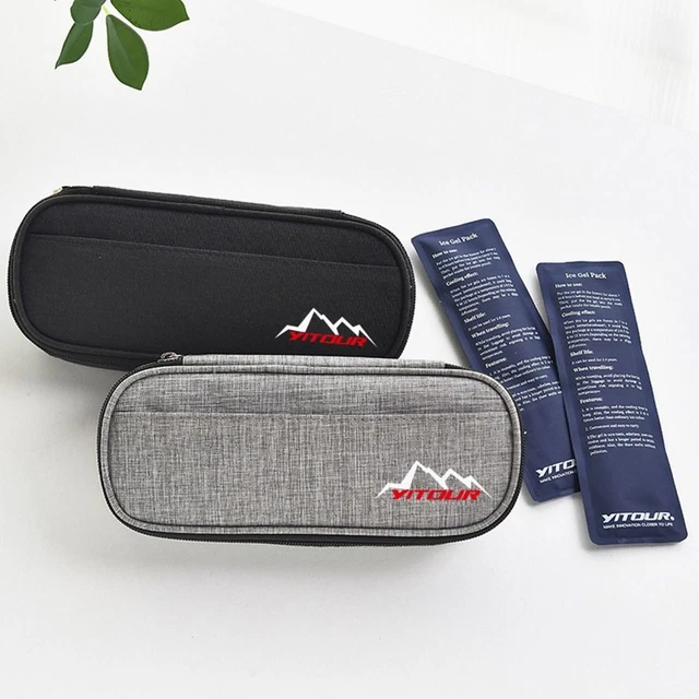 Funda de enfriamiento de insulina aislada Oxford protectora de píldoras enfriador medicla estuche de viaje