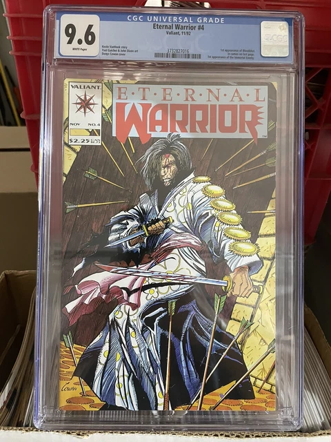 Eternal Warrior #4 (Valiant, 1992) CGC 9.6 White Pages 1st Bloodshot Key