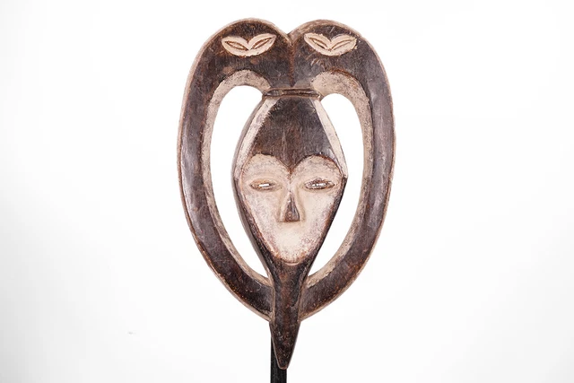 Elegant Kwele Mask 16" - Gabon - African Art