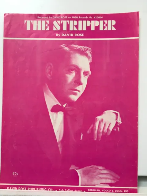 Rare Vintage Original Sheet Music - The Stripper - David Rose