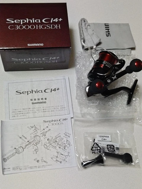 SHIMANO 12 SEPHIA CI4+ C3000HGSDH Spinning Reel Eging Excellent