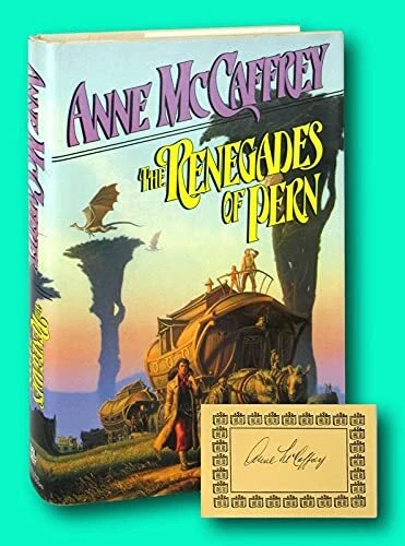 Vtg Anne McCaffrey / The Renegades of Pern / Signed Bookplate / First Editio...