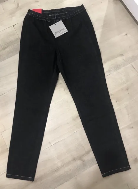 Pantalone Persona By Marina Rinaldi Leggins Denim Tg 50 Nero