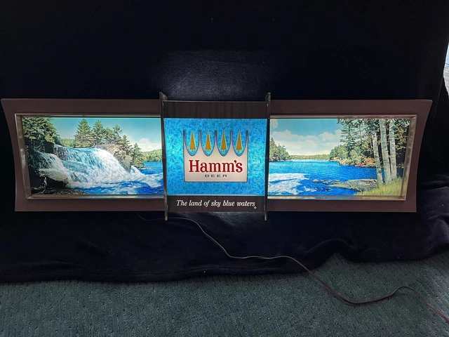 NICE 1965 Hamm's Panoramic Rippler Beer Sign Motion Beer Sign Item 9040 NICE 1965 Hamm's Panoramic Rippler Beer Sign Motion Beer Sign Item 9040