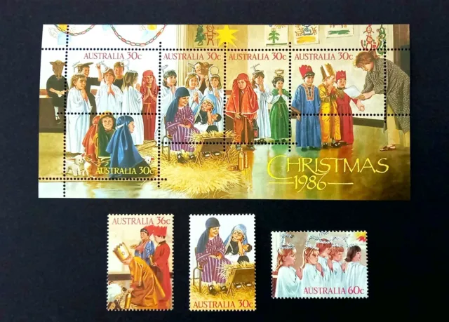 Australian 1986 Complete Stamp Set Including Mini-Sheet. MNH.