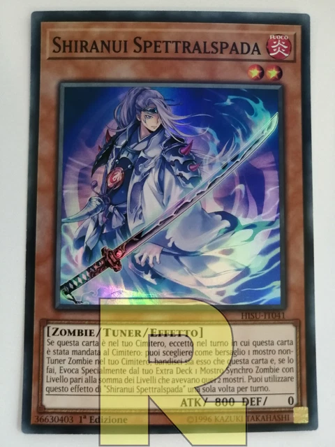 Yu-Gi-Oh! Einzelkarte – Shiranui Samurai (HISU-EN049) – Super Rare, 1. Edition, Aus Hidden Summoners