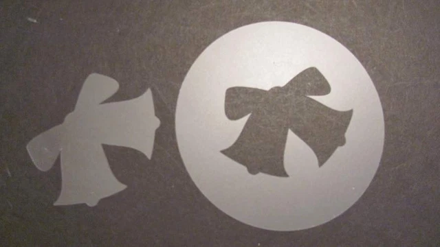 Stencil Mini Bells Airbrush Durable Reusable #117 Made in USA Mylar