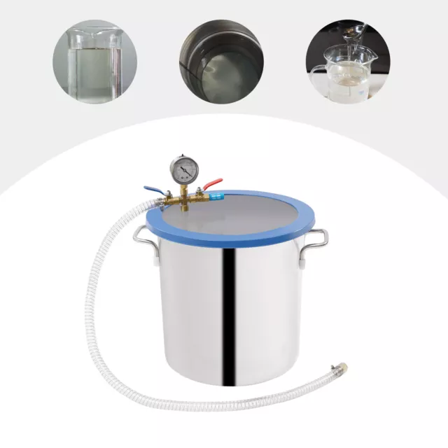 5 Gallon Vacuum Chamber Stainless Steel for Resin Casting Degassing Silicones