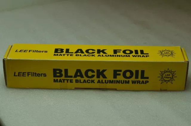 Filtros LEE - rollo de papel de aluminio negro 12" x rollo parcial