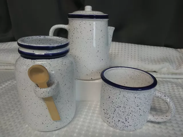 Azzure White Coffee Speckled Mug, 20 Oz.