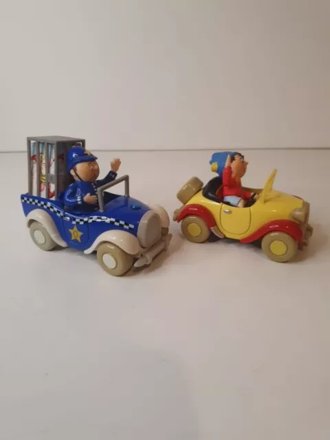 Enid Blyton Noddy In Toyland Mr Plod Figurine In Car X2 & Noddy In Car Corgi