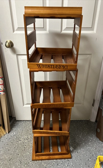 Whistle Pig Straight Rye Whiskey Bourbon STORE DISPLAY STACKED CRATES