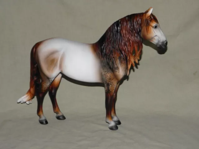 Breyer Custom Andalusian (Duende) Dappled Mulberry Gray Horse Statue OOAK