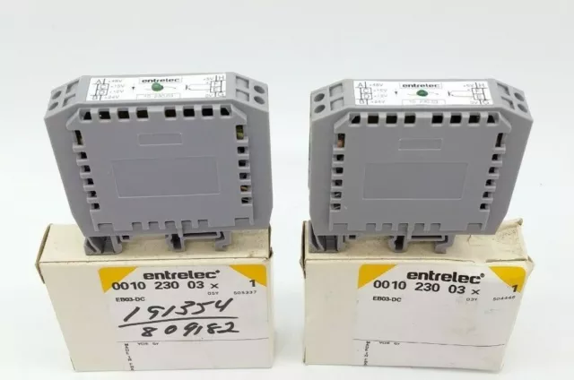 Entrelec 10 230.03 Terminal Block Relay (Lot of 2)