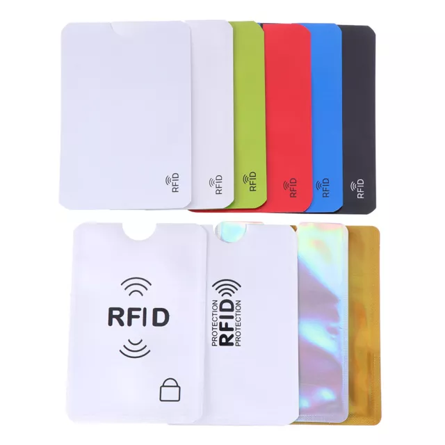 10x Protector de tarjeta de crédito Funda segura Bloqueo RFID