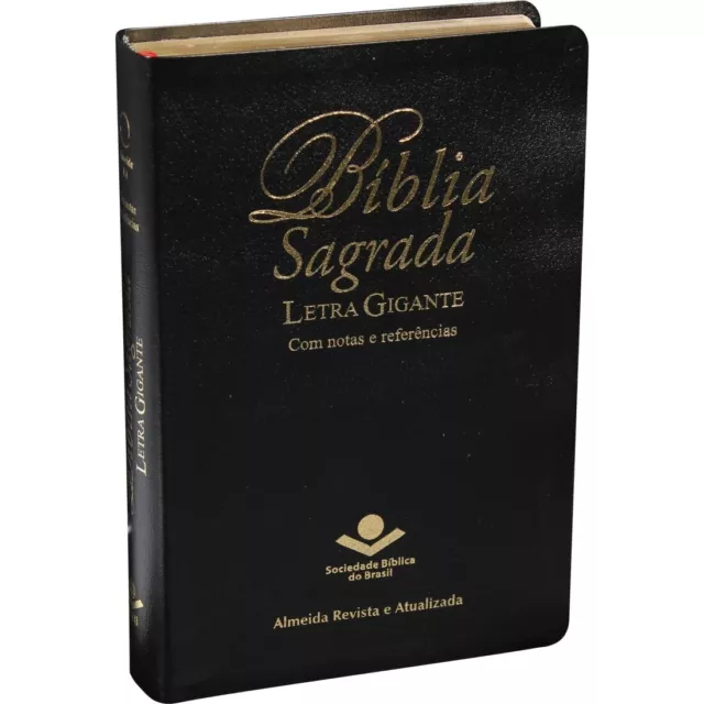 Biblia Sagrada Letra Gigante Com Notas E Referencias Almeida Revista (Brasil)