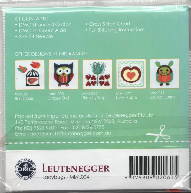 LADYBUGS - Counted x-stitch kit - [make it] brand - (MIM.004/43)(2285) 2