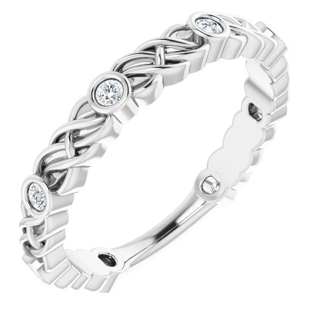 1/6 Karat Natürlicher Diamant Anniversary Band IN