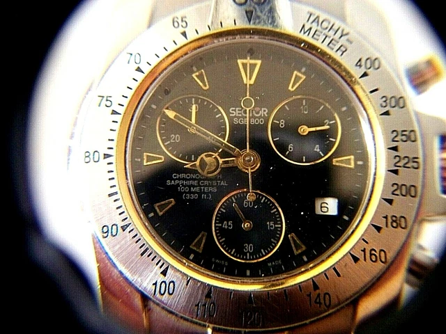 OROLOGIO UOMO SECTOR SGE 800 chrono DA RIPARARE EUR 30,00