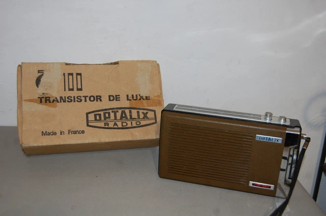 Ancien Poste Radio OPTALIX – Pour Pièces Ou Restauration – Ne Fonctionne Pas