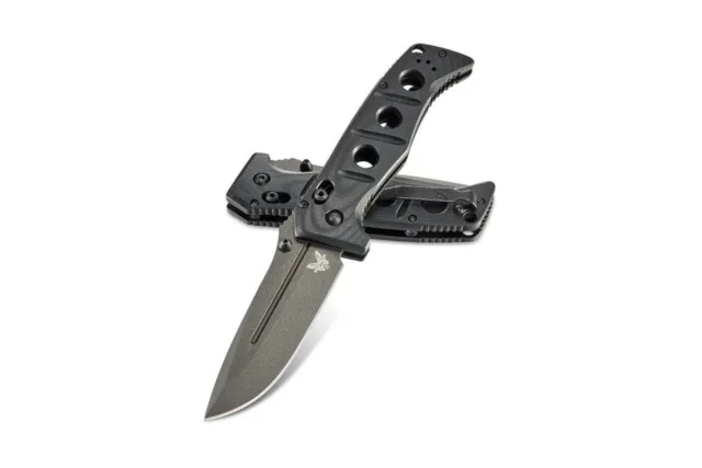 Benchmade Mini Adamas AXIS Lock Knife Black G-10 (3.3" Gray) 273GY-1