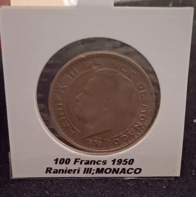 Monaco Rainier III, 100 Francs 1950