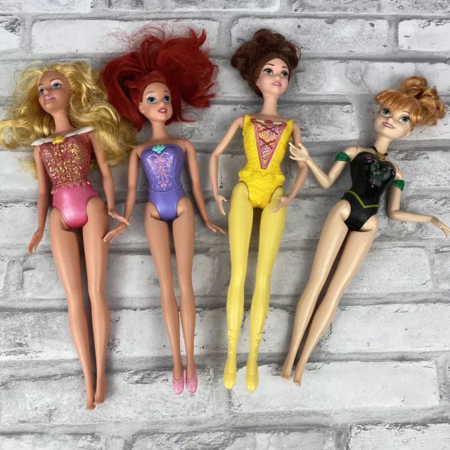 Disney Princess Barbie doll articulated Rapunzel Belle Merina Jasmine Aurora
