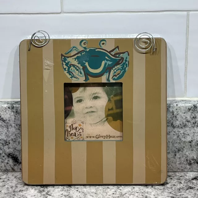 Glory Haus Picture Frame Lauren Kirkland Designs Striped With Green Crab ￼