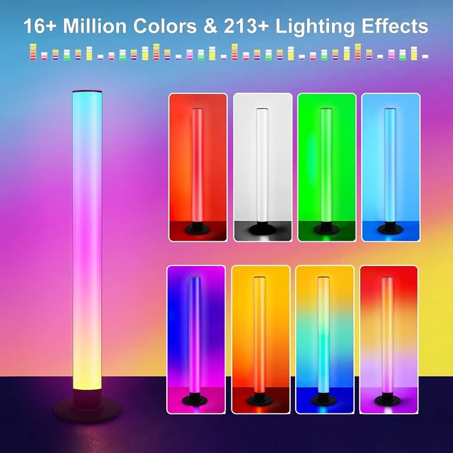 SMART LED LIGHT Bars RGBIC Gaming TV Backlights 37cm Music Sync App ...