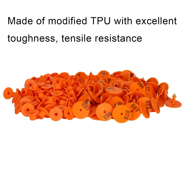 200PCS Thickened Sheep Ear Tag Number Marker Identification Card Information L2S