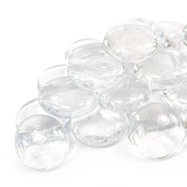 Glasnuggets Crystal Glasklar 200g (30-35mm) Muggelsteine DIY Streu Deko Basteln