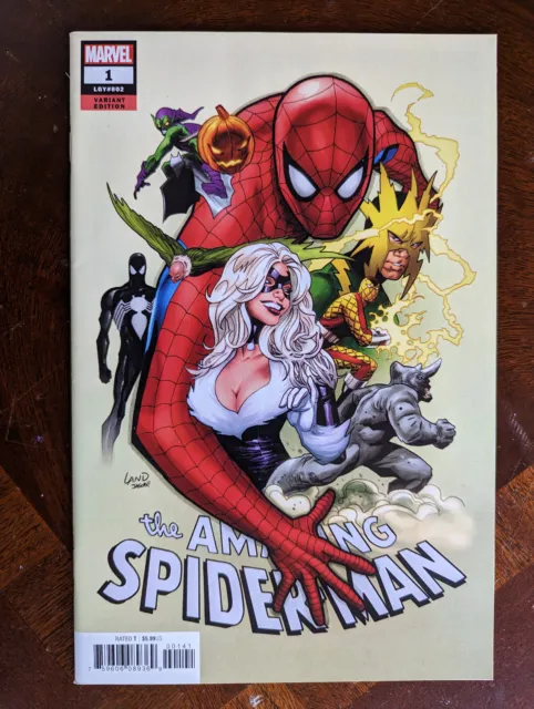 Amazing Spider-Man #1 Greg Land Variant First Print VF/NM 2018 Marvel High Grade