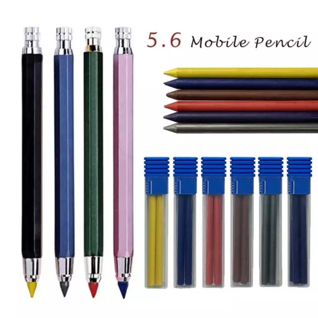 5.6mm Automatic Pencil Metal Propelling Pencil Sketch Pencil  School Office