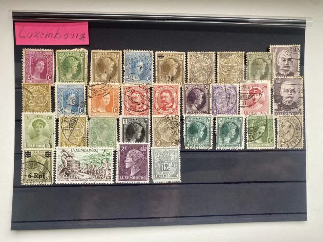 Briefmarken Konvolut älterer Marken Luxembourg Luxemburg