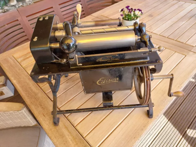 Edison Shaving Machine |  Abschleifmaschine für Phonograph Wachswalzen | Blanks