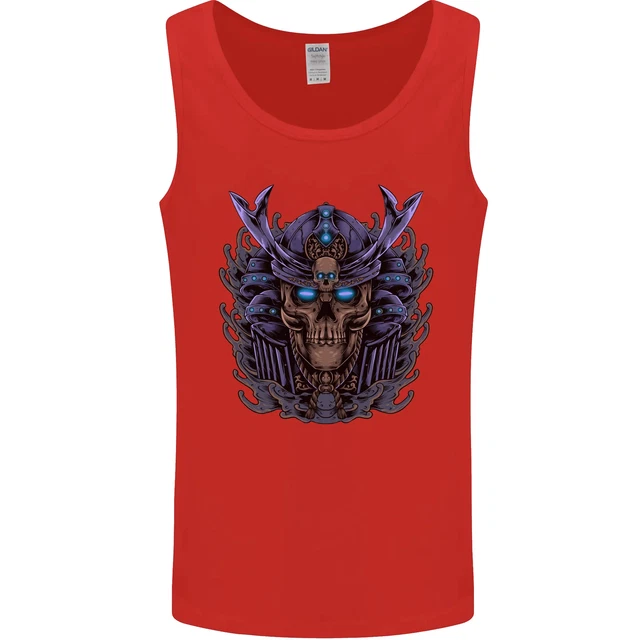Gilet canotta da uomo Samurai Skull MMA Palestra Arti Marziali Allenamento 6