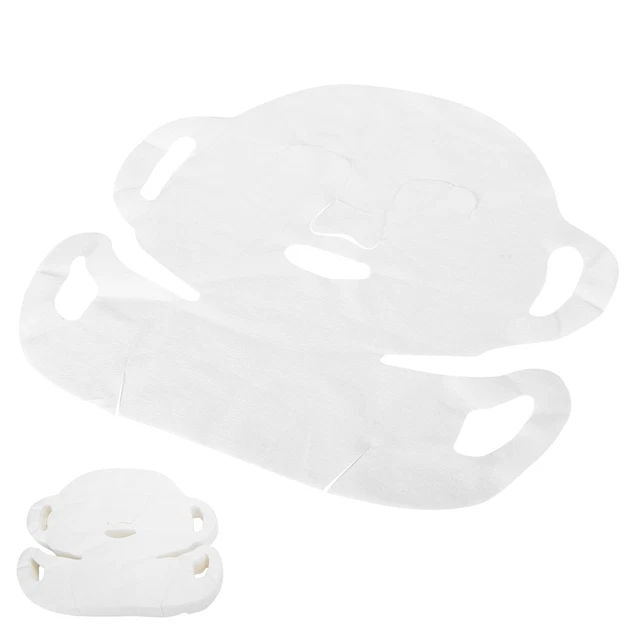 100Pcs Disposable Face Mask Paper DIY Cotton Face Skin Caring Moisturizing EOB