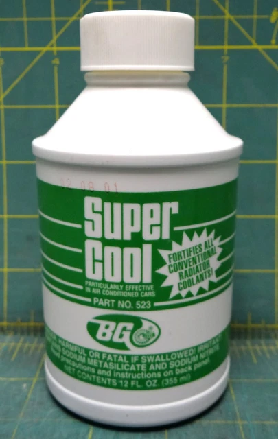 BG Super Cool Part Number: 523 For All Conventional Radiator Coolants, 12 FL. OZ