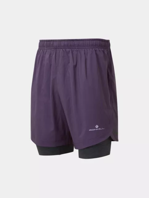 New Ronhill Life 7" Twin Running Shorts 2 in 1  Rrp £56  29" -32"