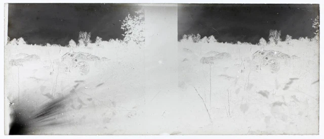France Landscape Rocks c1930 Photo NEGATIVE Stereo Glass Plate Vintage V36L2n 2