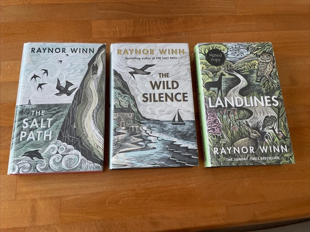 RAYNOR WINN 1ST Editions HB Set The Salt Path, Wild Silence & Signed
