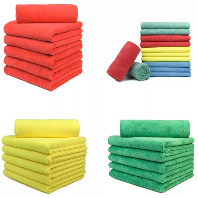 Lot Pack Microfiber Cleaning Cloth Towel No-Scratch Rag Car Polishing Detailing