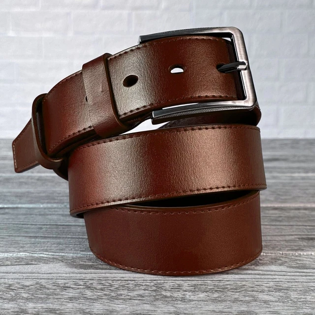 CINTURA UOMO VERO Cuoio 4 Cm,Taglie XXXL Extralunghe: Da 135-170 Cm Accorciabile EUR 46,00 - IT - Foto 9