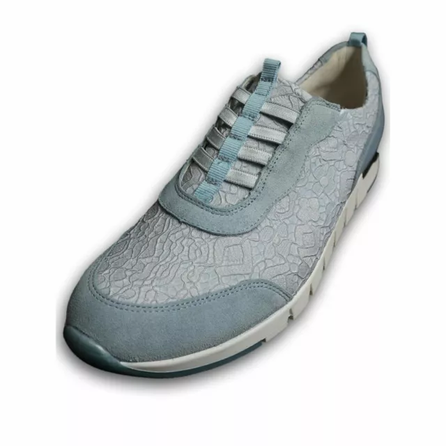 Waldläufer Femmes Sneakers H- Petra, bleu clair