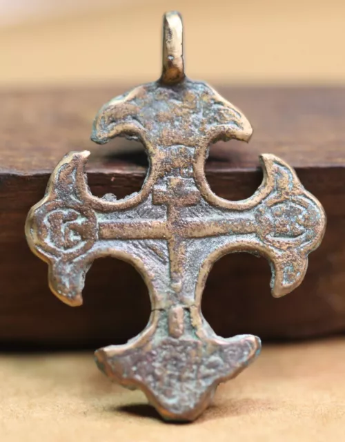 100% original Ancient bronz BYZANTINE CHRISTIAN CROSS BIG SIZE