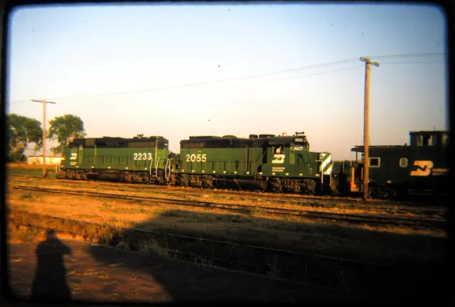 Original Railroad Slide OSLD Burlington Northern BN 2055-2233  9/74