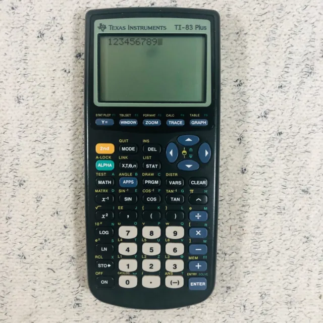 Texas Instruments TI-83 Plus Graphing Calculator Tested & Working No Cover