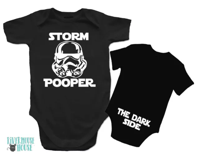 Storm Pooper Baby Bodysuit The Dark Side Butt Print Star Wars One-piece Romper 3