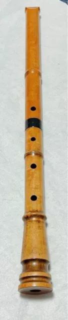 Shakuhachi (Japanese Bamboo Flute) - 2.2 Shaku Butterfly Inscription With Cap