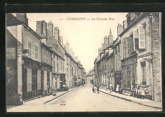 CPA Corbigny, La Grande Rue
